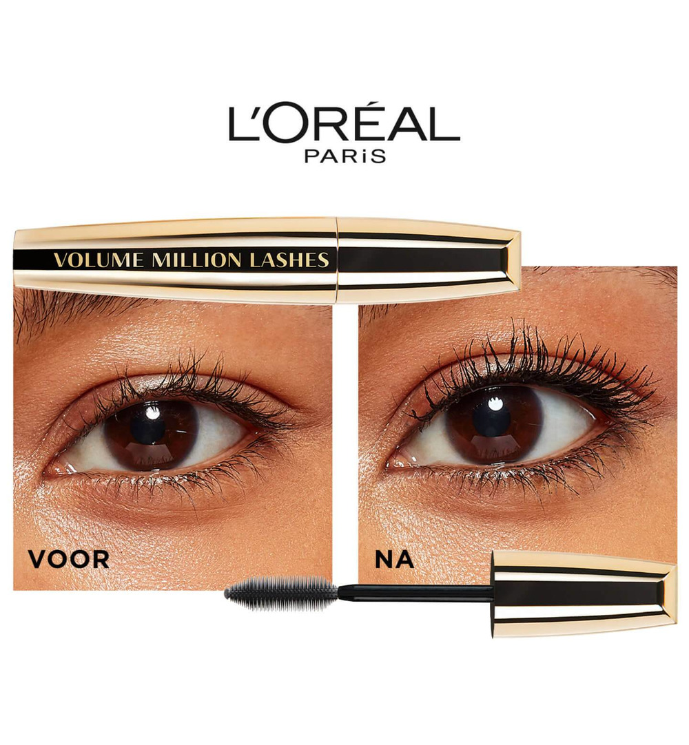 L’Oréal Mascara volume million lashes noir (1 stuk)