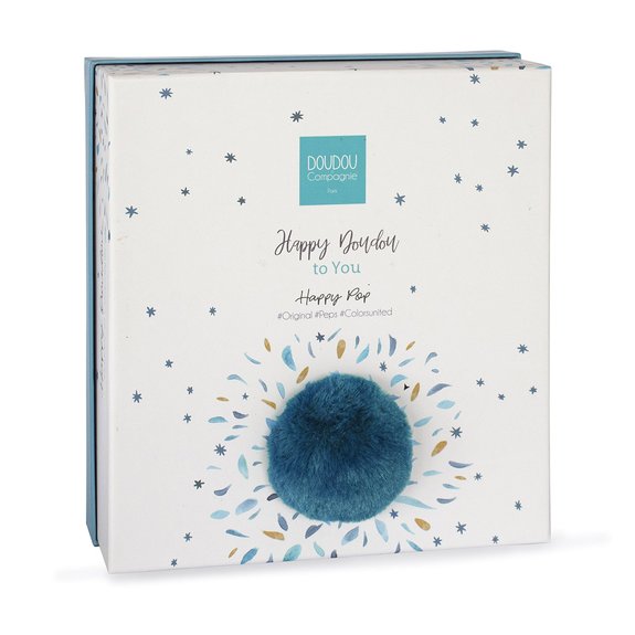 Doudou Pop Happy Pompon Paon