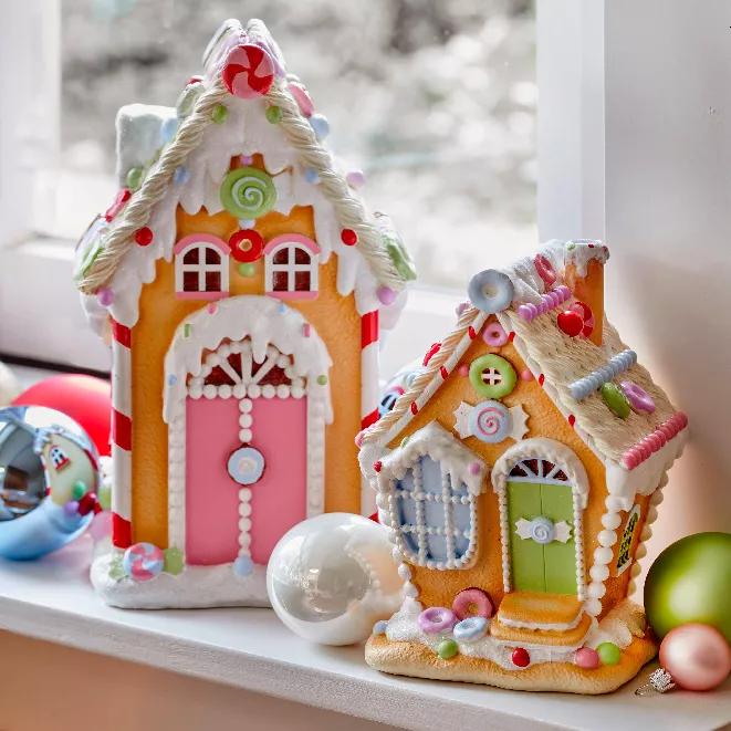 Maisonnette décorative (H19 cm) Friandise sucrée