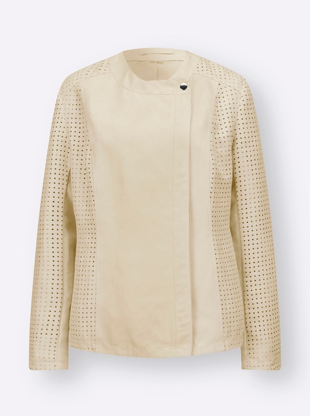 Classic Basics Lederimitatjacke ohne Kapuze