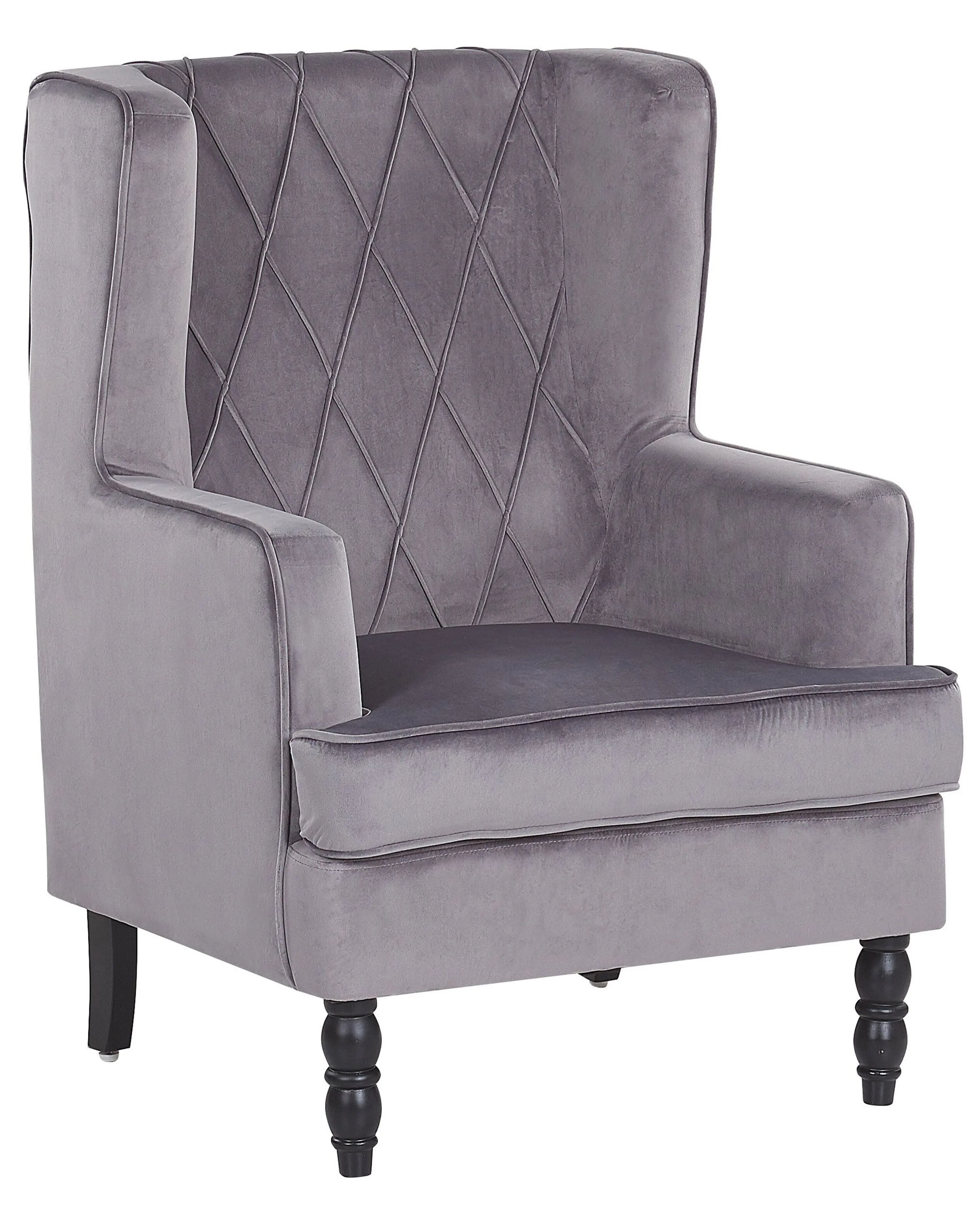 Fauteuil SANDSET Fluweel Grijs