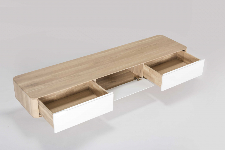 Gazzda Ena dressoir tv-meubel 225x55 whitewash