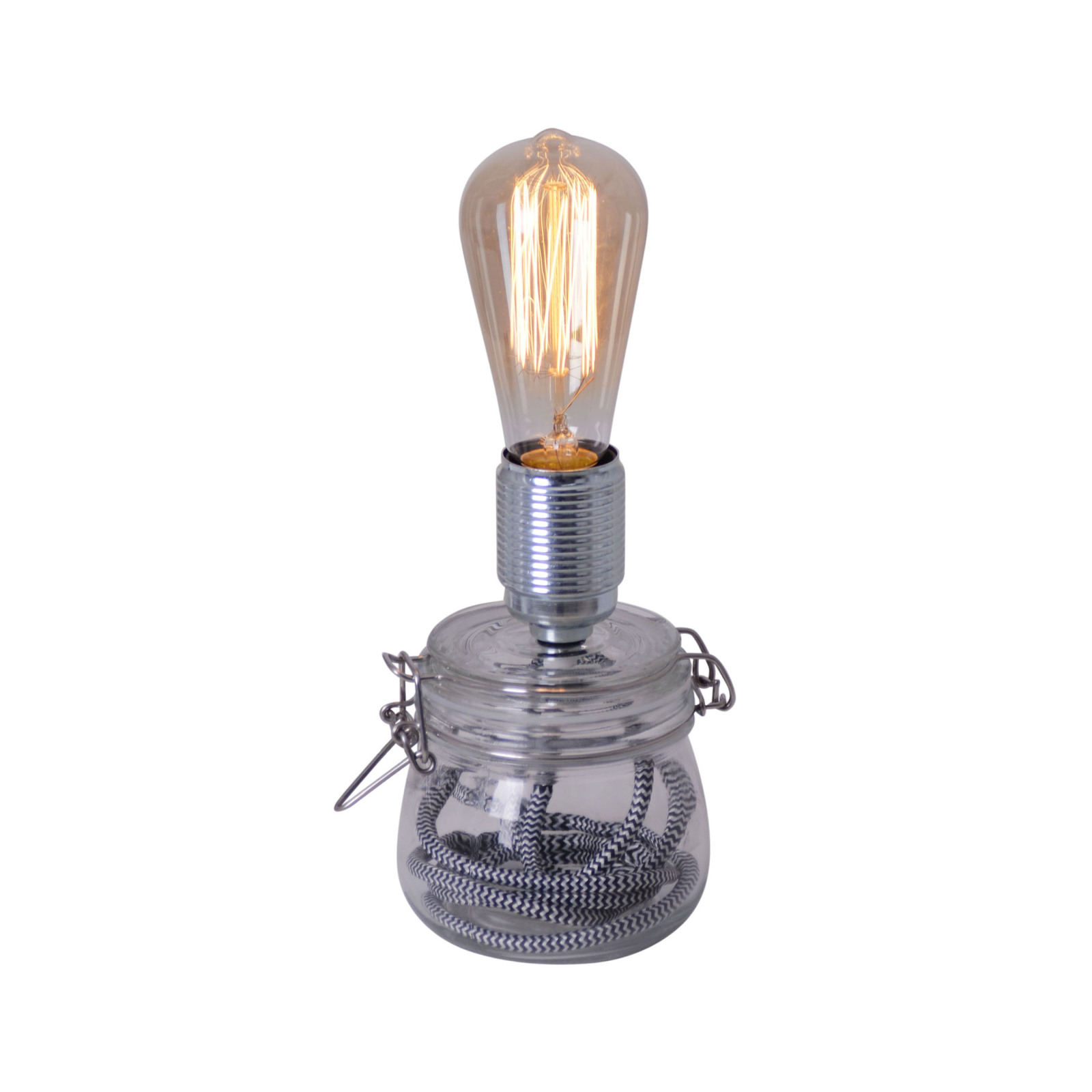 Glas-Tischleuchte - transparent - Ø 11 cm