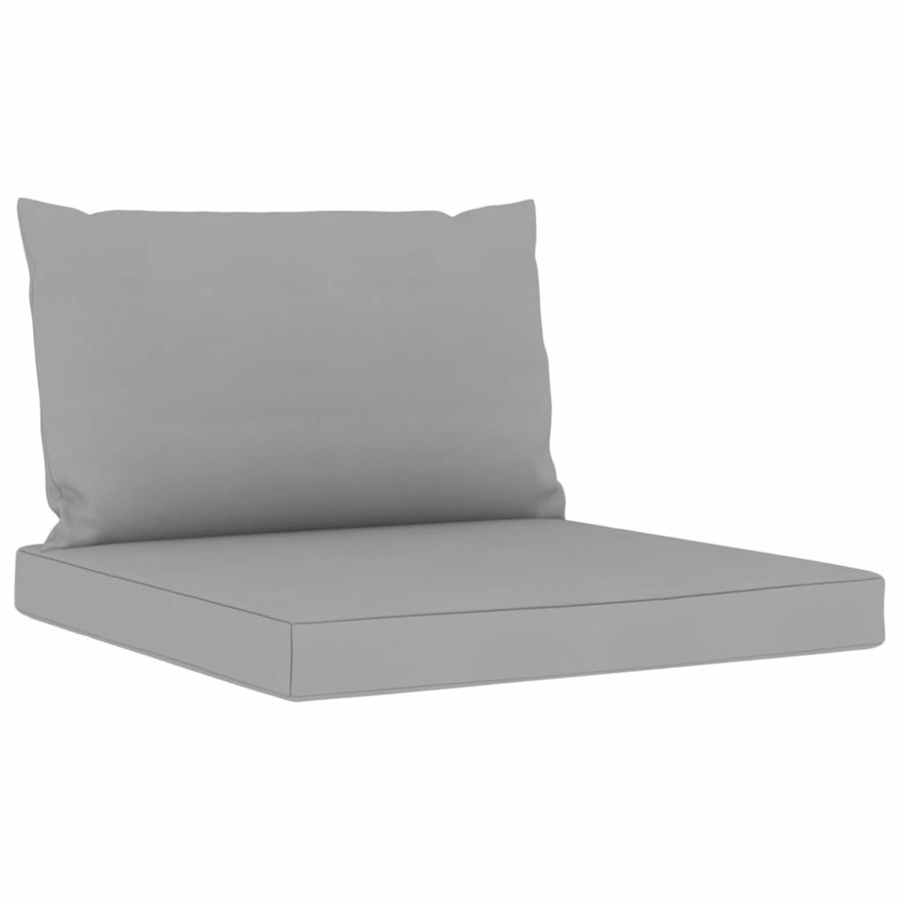 Salon de jardin meuble d'extérieur ensemble de mobilier 11 pièces avec coussins gris