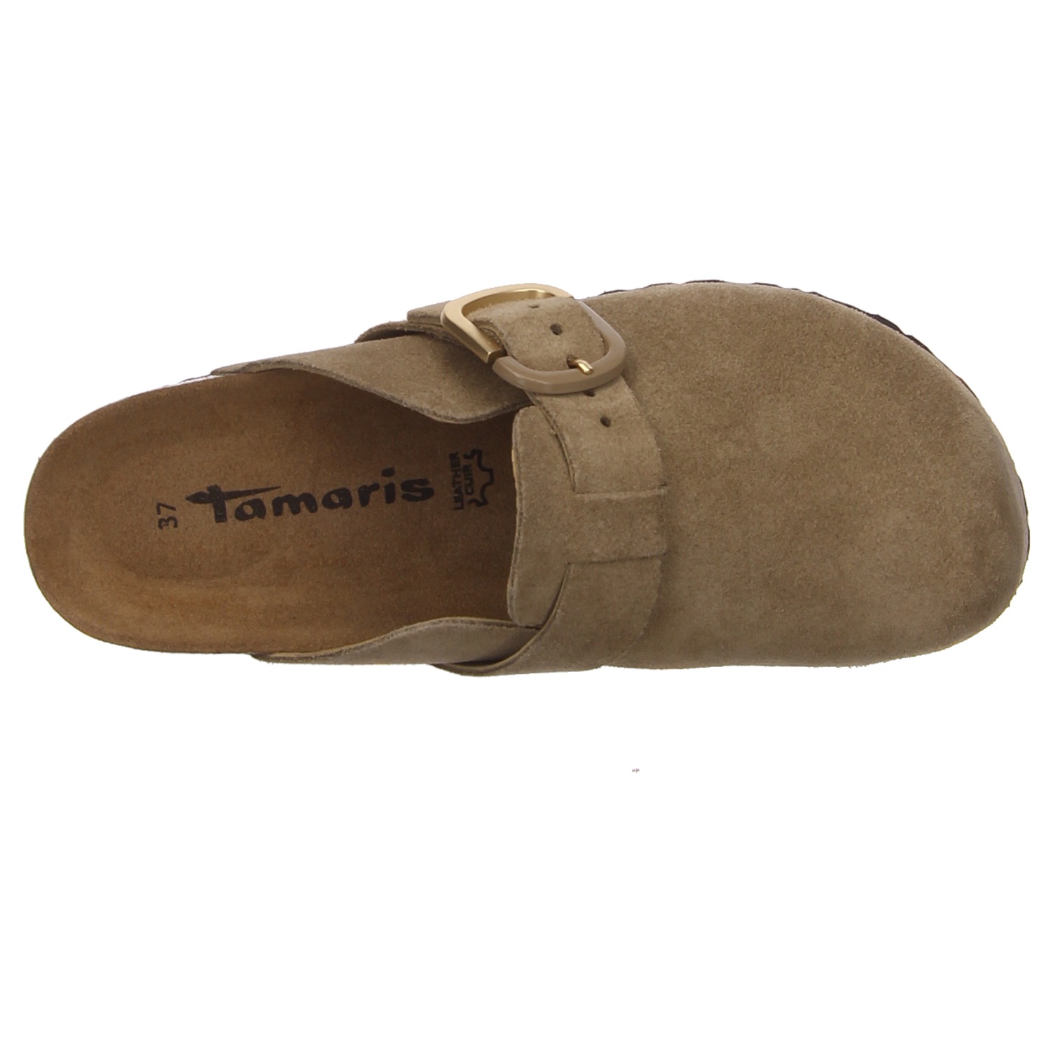 Tamaris Pantoletten taupe grau