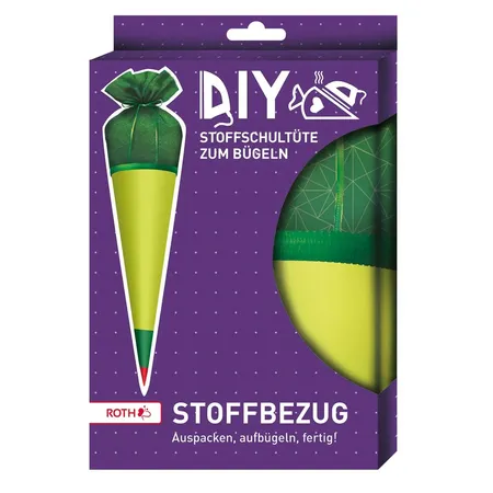 Roth Stoffbezug mit Satinschleife, grün