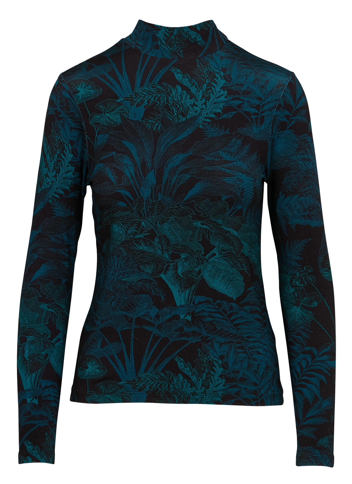 Tee-shirt col montant imprimé | Multicolore