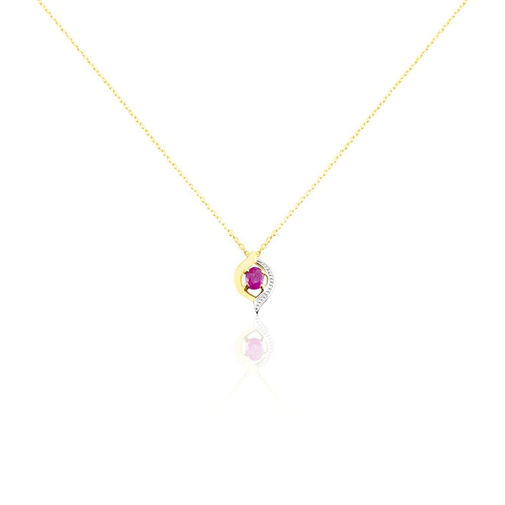 Collier Lydia Or Jaune Rubis