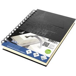 Cahier de croquis à spirale Design, A4, noir