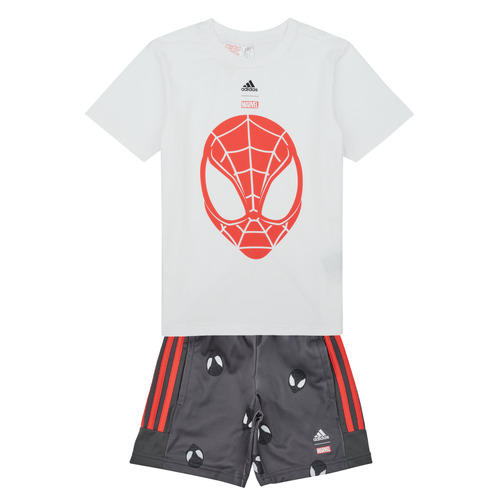 Adidas Sportswear - LB DY SM T SET - Blanc / Rouge