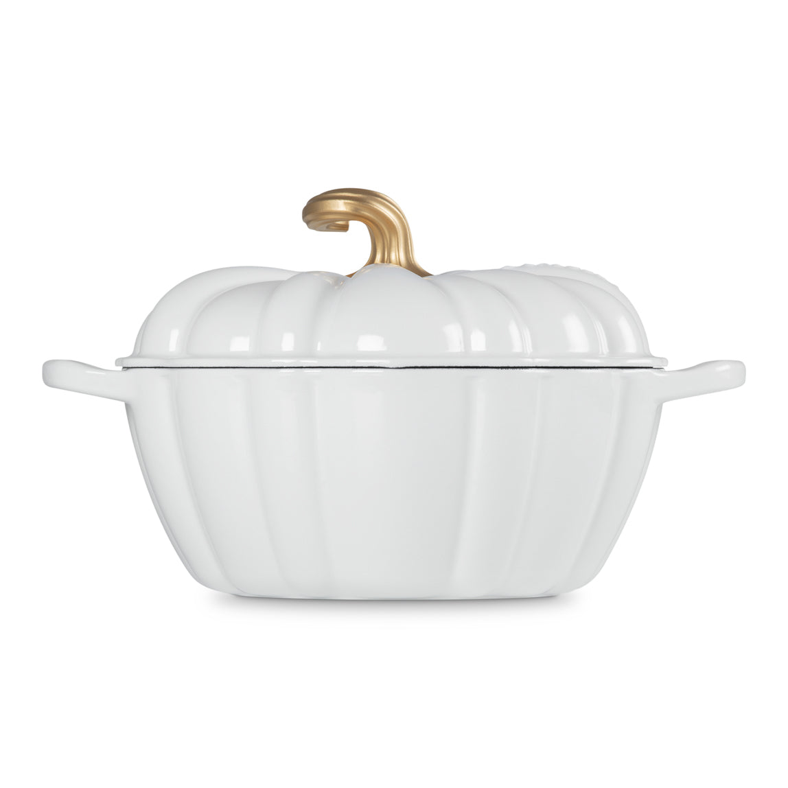 Le Creuset Signature Pompoen Braad/Stoofpan Ã 24 cm - Wit