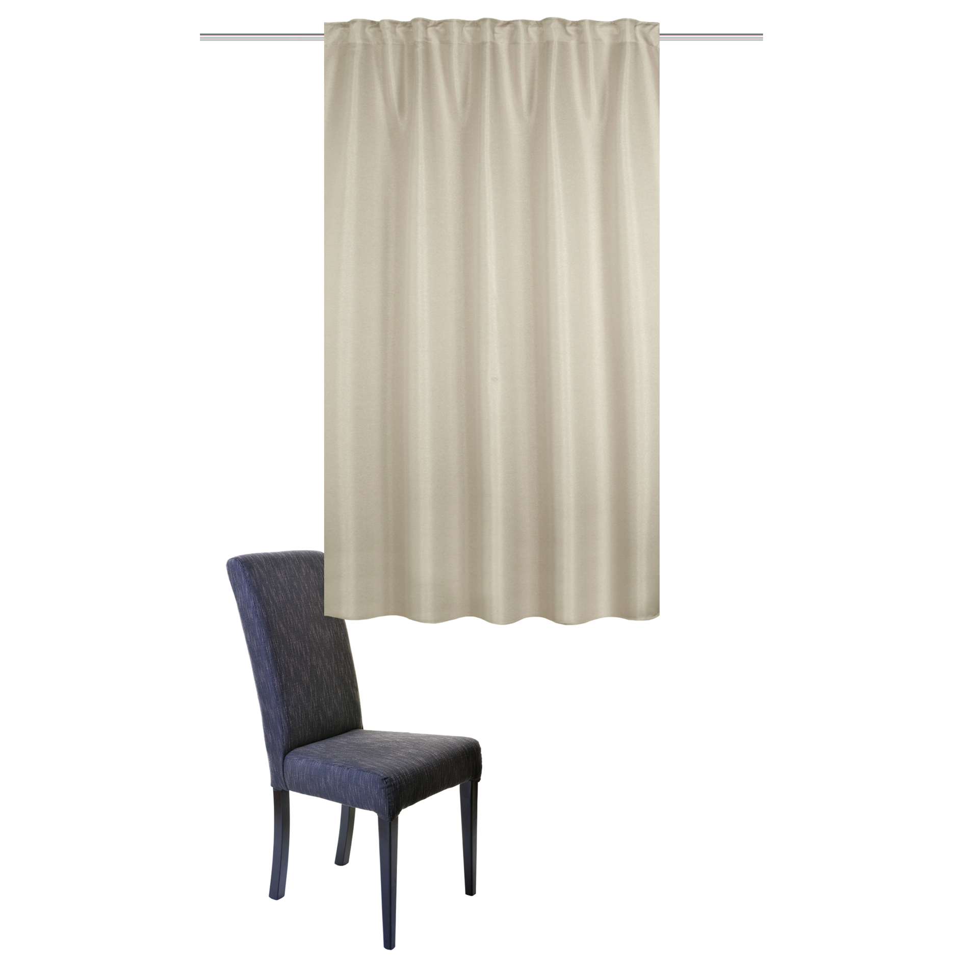 Kombibandschal JOHN - taupe - verdunkelnd - 135x145 cm