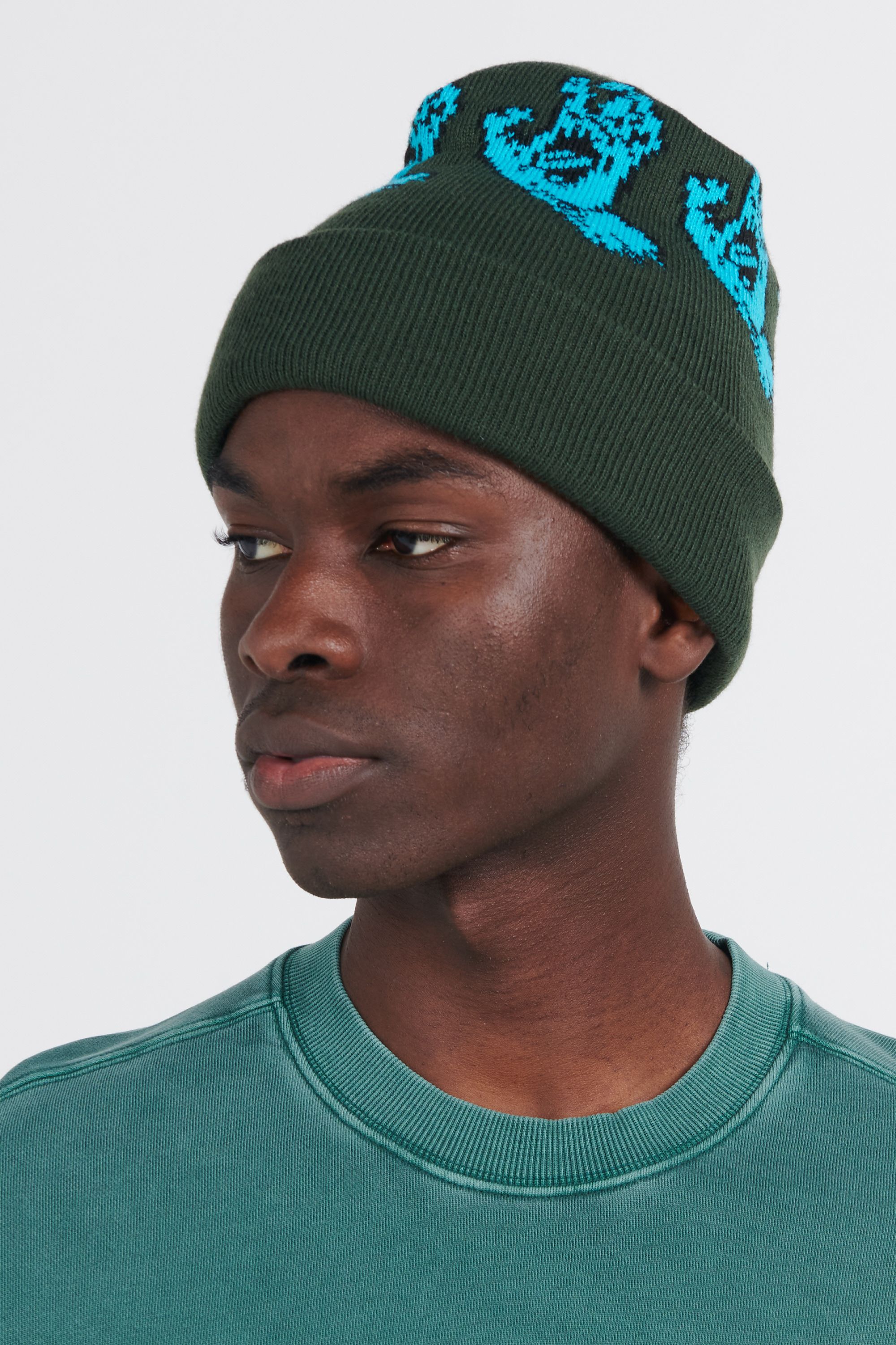 SANTA CRUZ Bonnet Screaming Line Up Beanie Vert