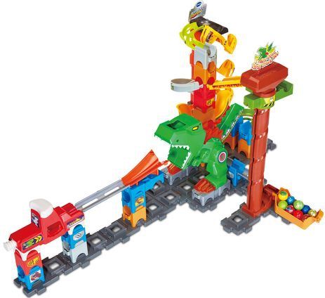VTech - Dino Adventures Magnetic Set - Knikkerbaan - Inclusief Elektronische Lift en Magnetische Elementen