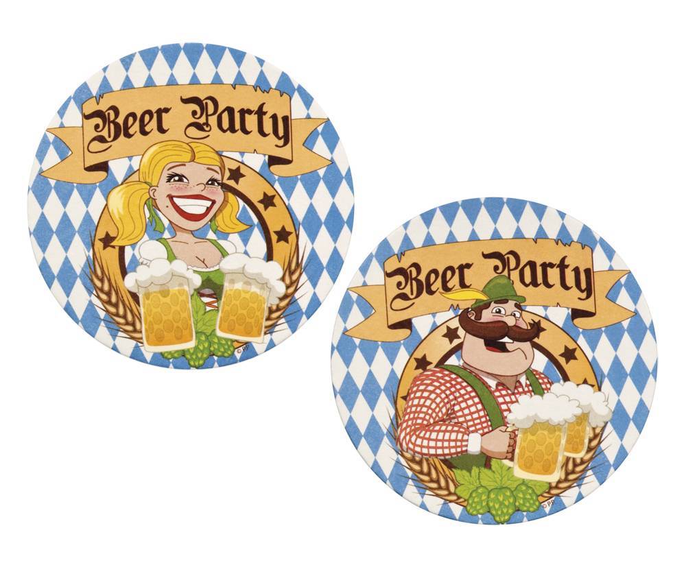 Oktoberfest Bierviltjes 10cm 10st