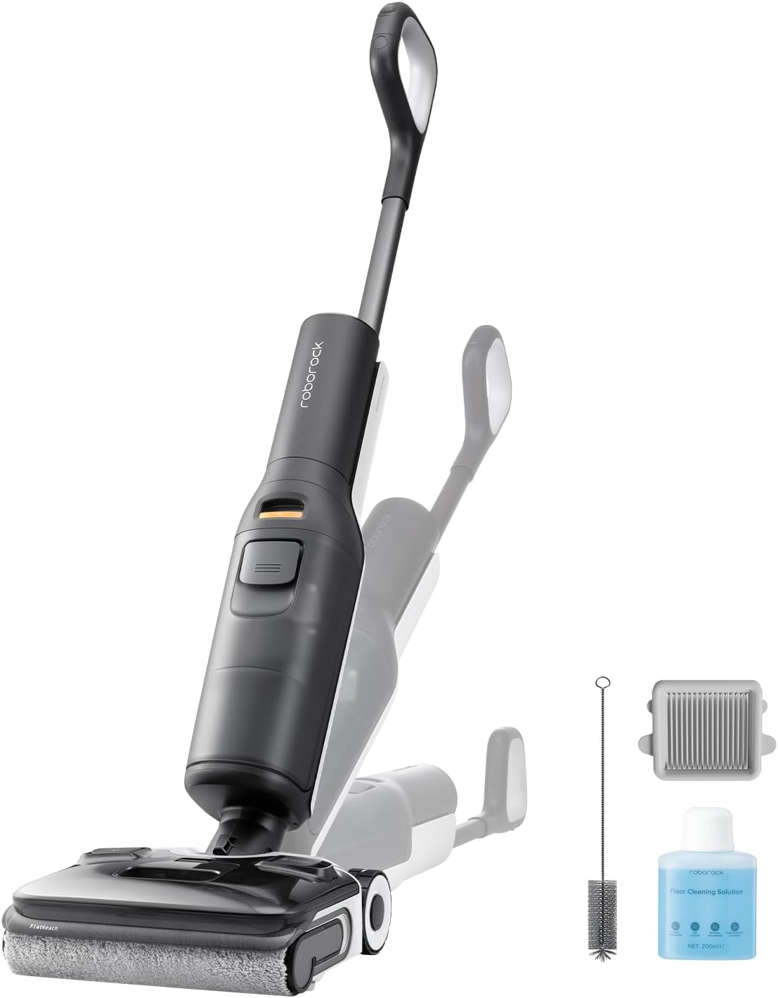 roborock F25 ALT(ACE LITE) Nass Trockensauger, 180° Lie Flat Saugwischer mit 20.000 Pa, Nass Staubsauger mit KI-unterstützten Rädern, 90°C Heißluft-Schnelltrocknen & Hochtemperatur-Selbstreinigung