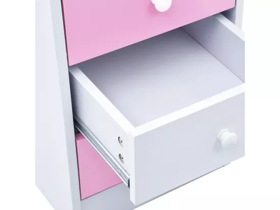 Bureau pour enfants Inclinable Rose et blanc