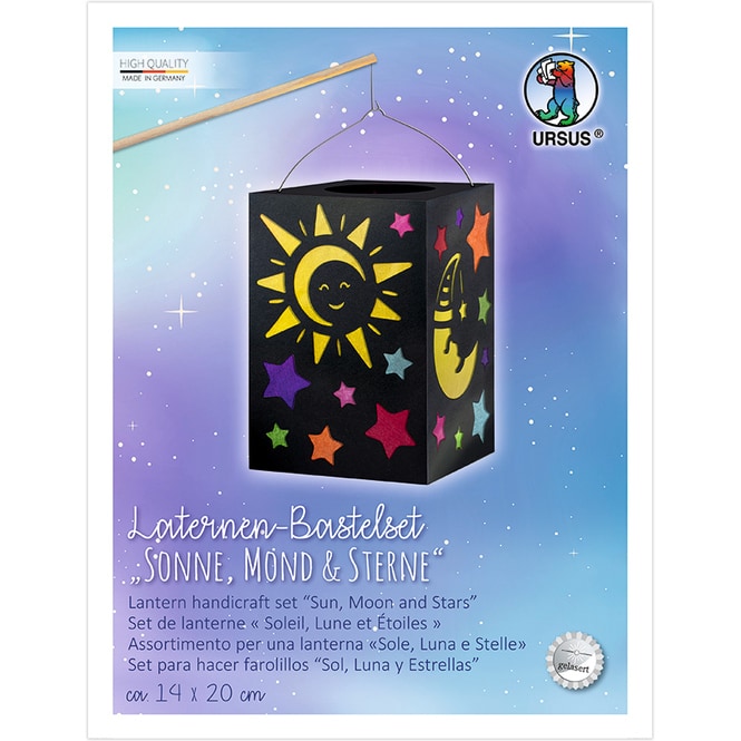 Laternen-Bastelset - Sonne, Mond und Sterne