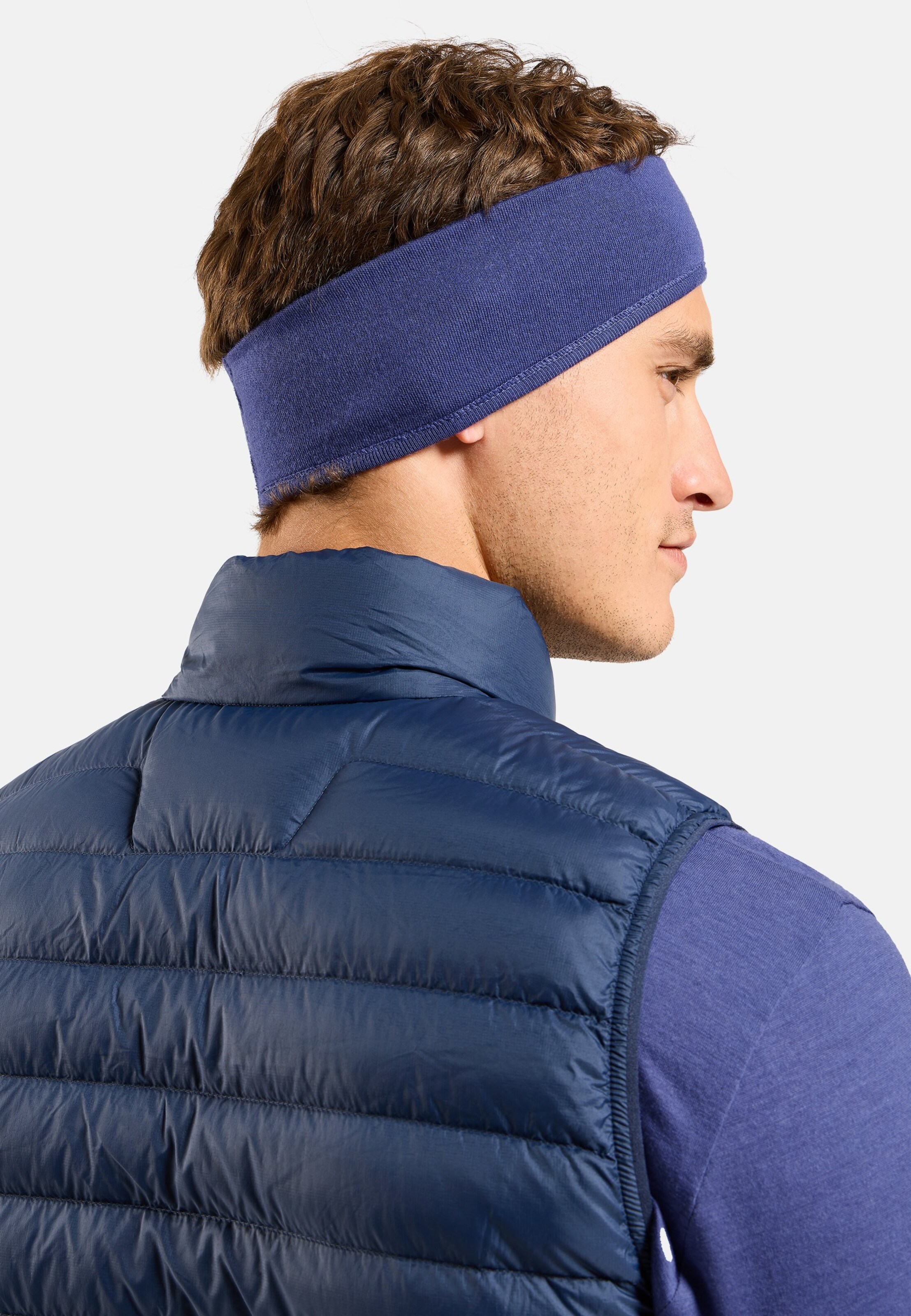 Merino Warm Stirnband in Skipper Blue