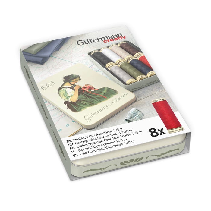 Gûtermann-Nostalgiedoos 8 spoelen
