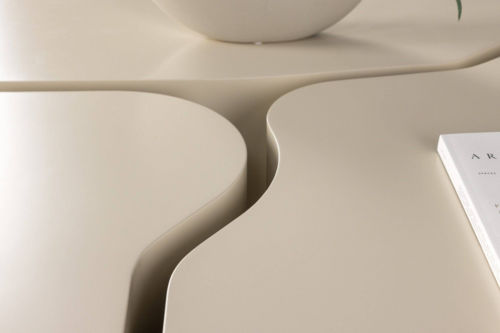 Sahale Salontafel - 92 x 70 cm - Beige