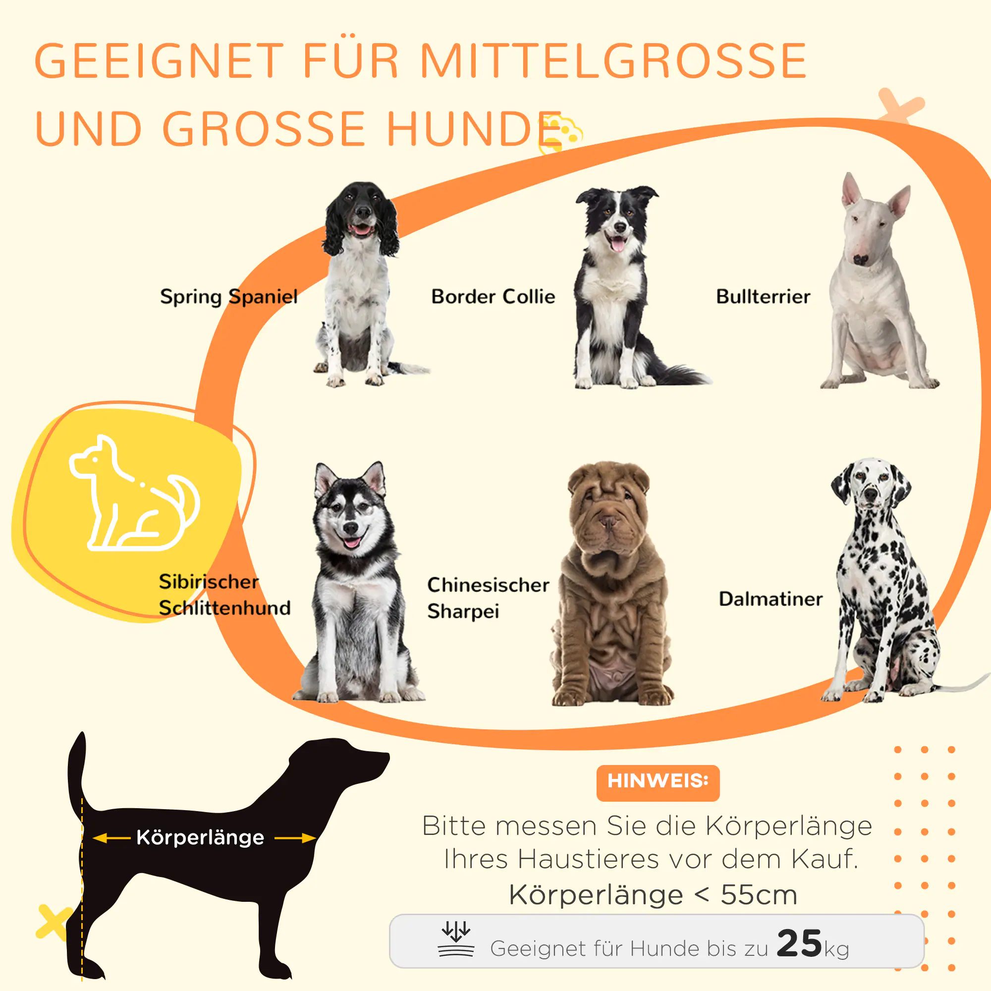 PawHut Hundekäfig mit abschließbaren Türen und Innenpolster grau 90L x 58B x 65H cm