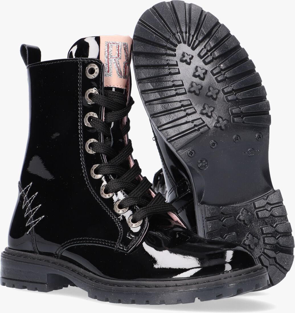 RED-RAG zwarte red-rag veterboots 12122