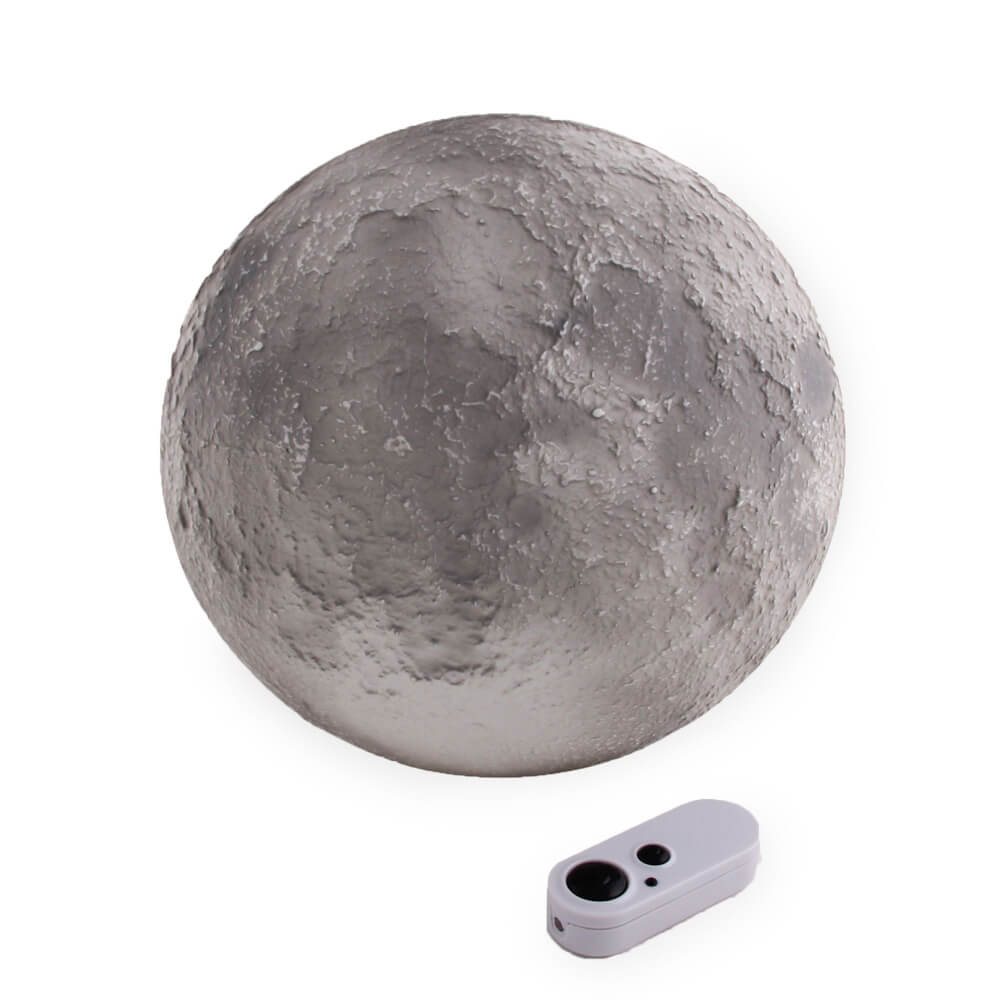 Moon In My Room Mondlampe 25 cm, Einschlaflicht mit 8 Mondphasen, Helligkeit einstellbar, Verschiedene Modi, Kinder Nach
