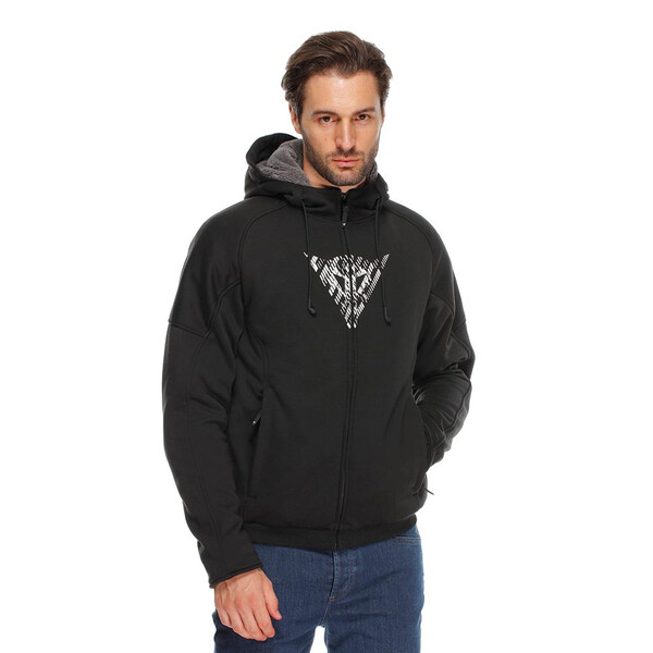 Dainese - Sweat zippé à capuche Bovisa Safety Noir