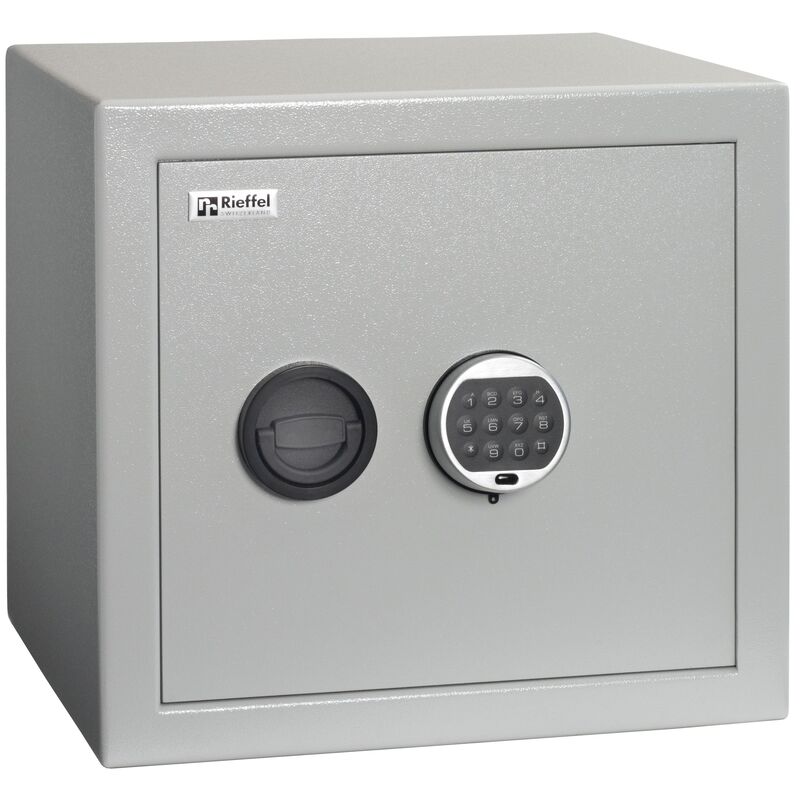 Rieffel Möbeltresor MT 450 E Basic, 48 x 41 x 45 cm, lichtgrau RAL 7035