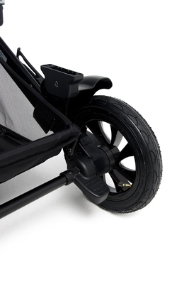 Beemoo Maxi 4 Twin Søskenvogn, Black/Black