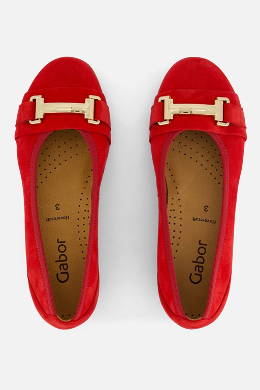 Gabor Instappers rood Suede