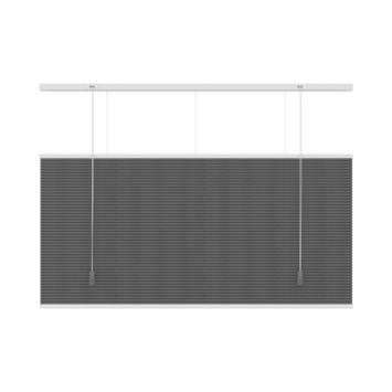KARWEI dubbel plisségordijn lichtdoorlatend antraciet (kleurnr. 6003) 140x220 cm (bxh)