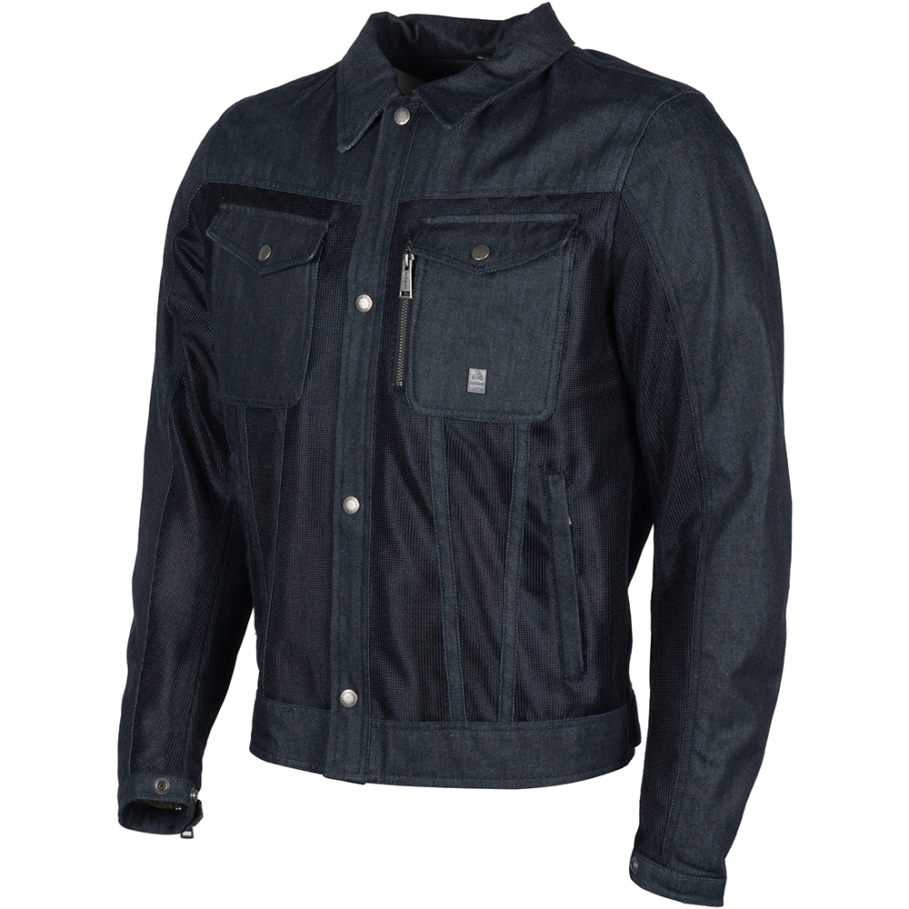 Helstons - Blouson Western Air coton mesh Bleu