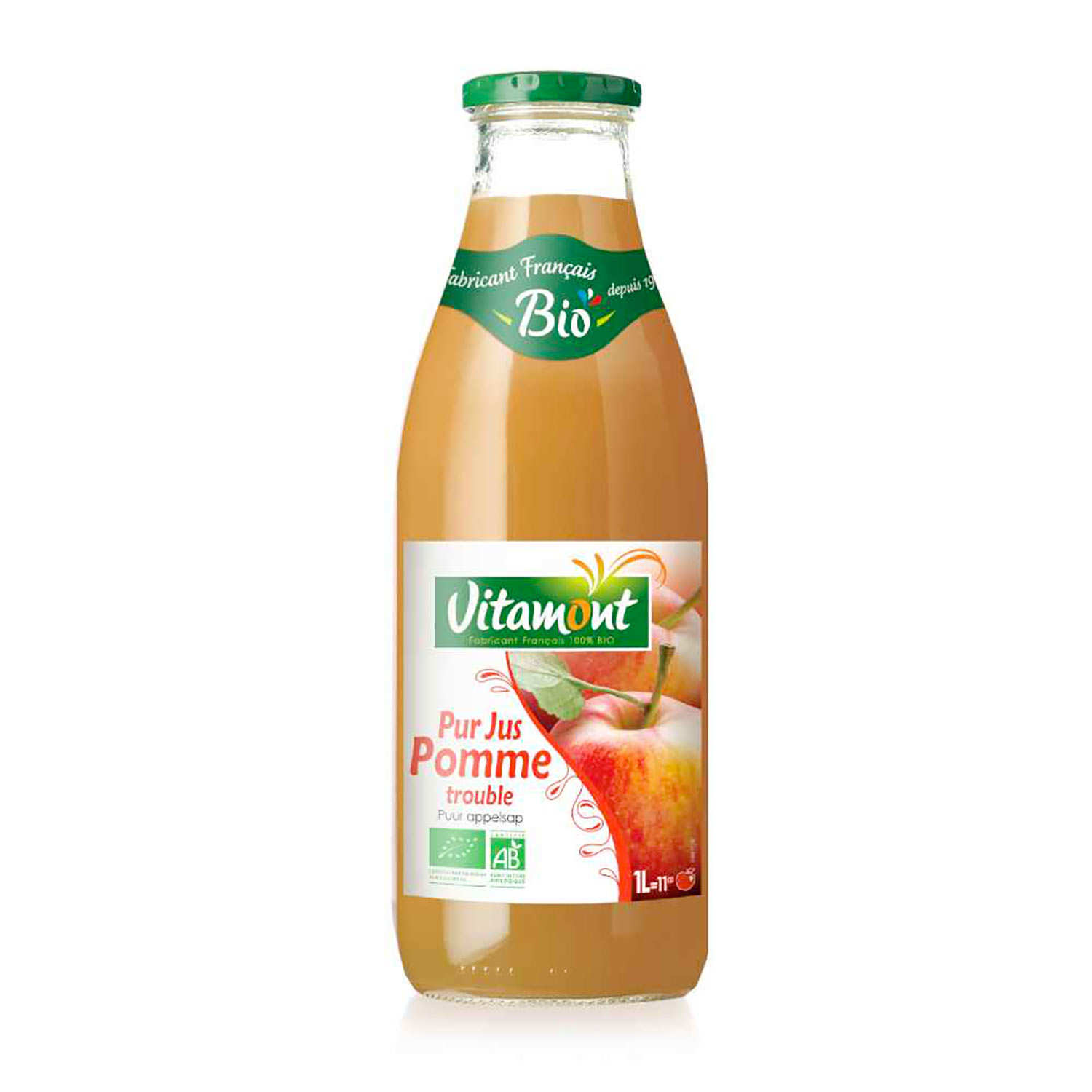 Pur jus de pomme non filtré bio