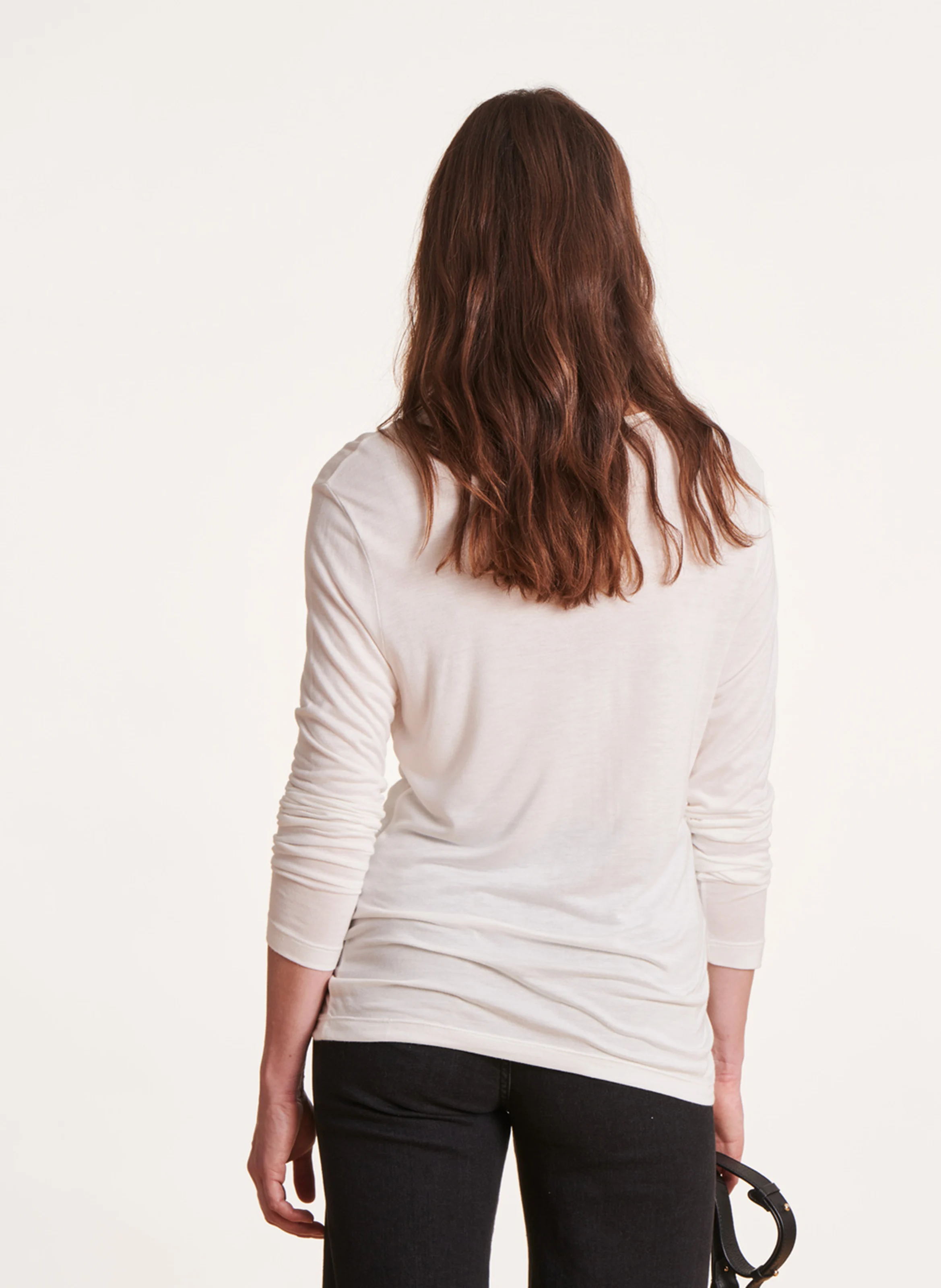Tee-shirt encolure V | Blanc
