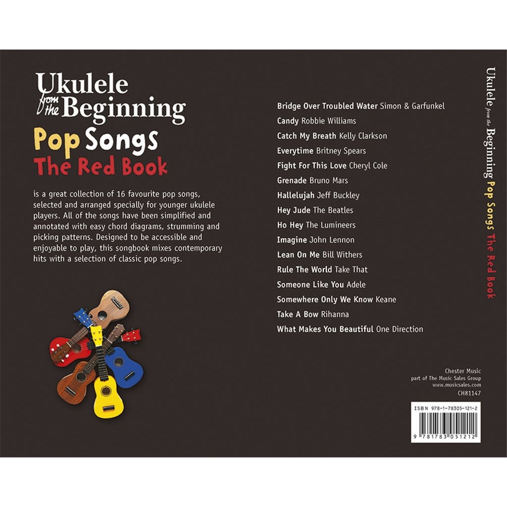 Chester Music Ukulele from the Beginning - Pop songs - The Red Book lesboek voor ukelele