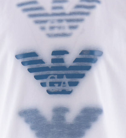 Emporio Armani T-Shirt - Weiß m. Blau