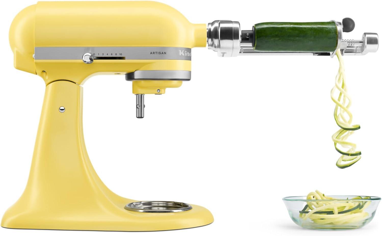 KitchenAid 5KSM195PSEBT Küchenmaschine 4,7 l Butter – ARTISAN, mit kippbarem Motorkopf, 2 Edelstahlschüsseln, Gehäuse aus Spritzgussmetall