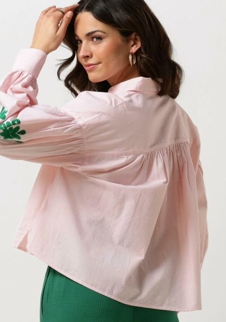 BY-BAR roze by-bar blouse sarah short chambray blouse