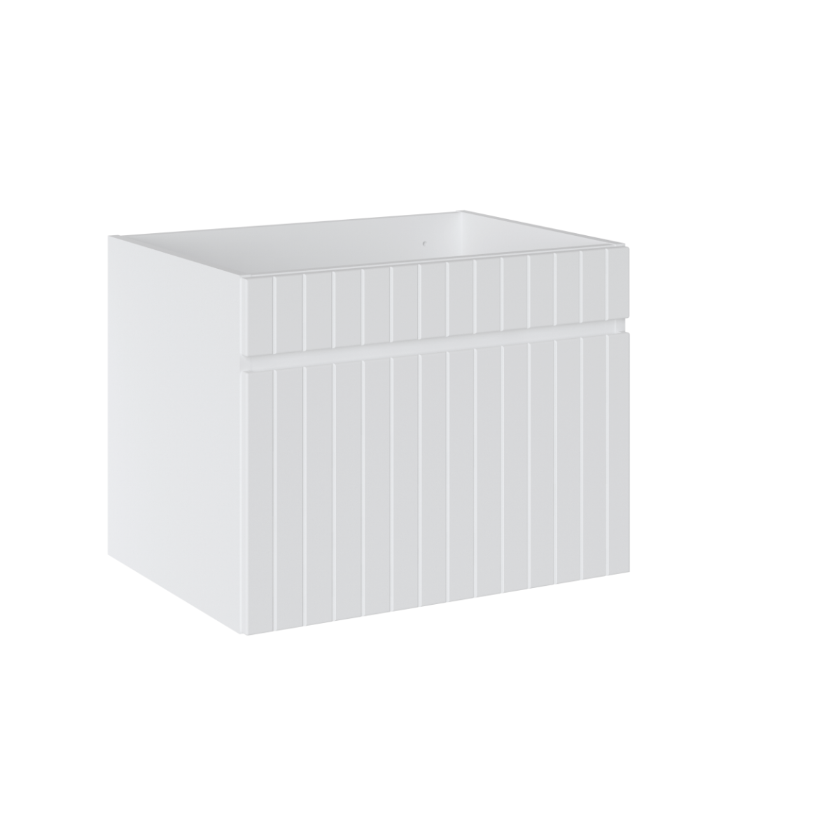 Comad Iconic FSC onderkast met ribbelfront 60cm wit