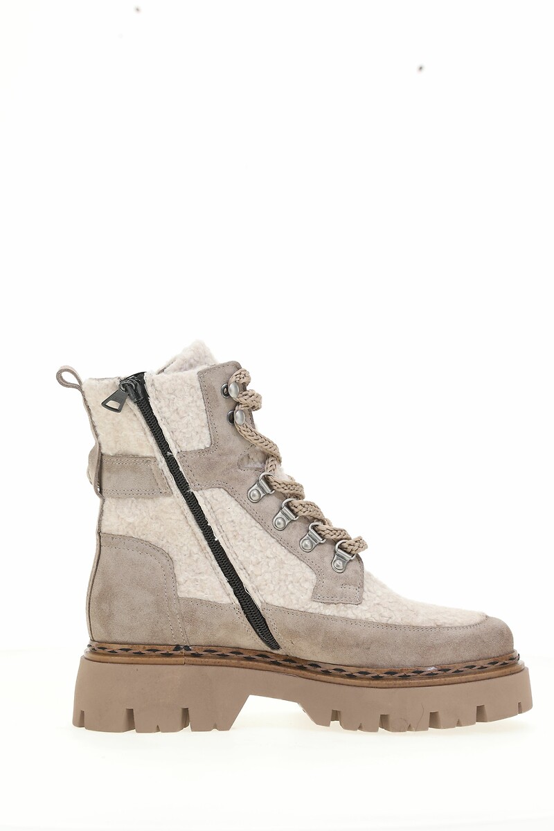 MJUS<br>Botas em camurça e sherpa