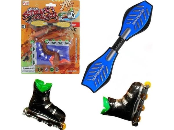 Trifox RULLESKØYTER OG FINGER SKATEBOARD 1stk
