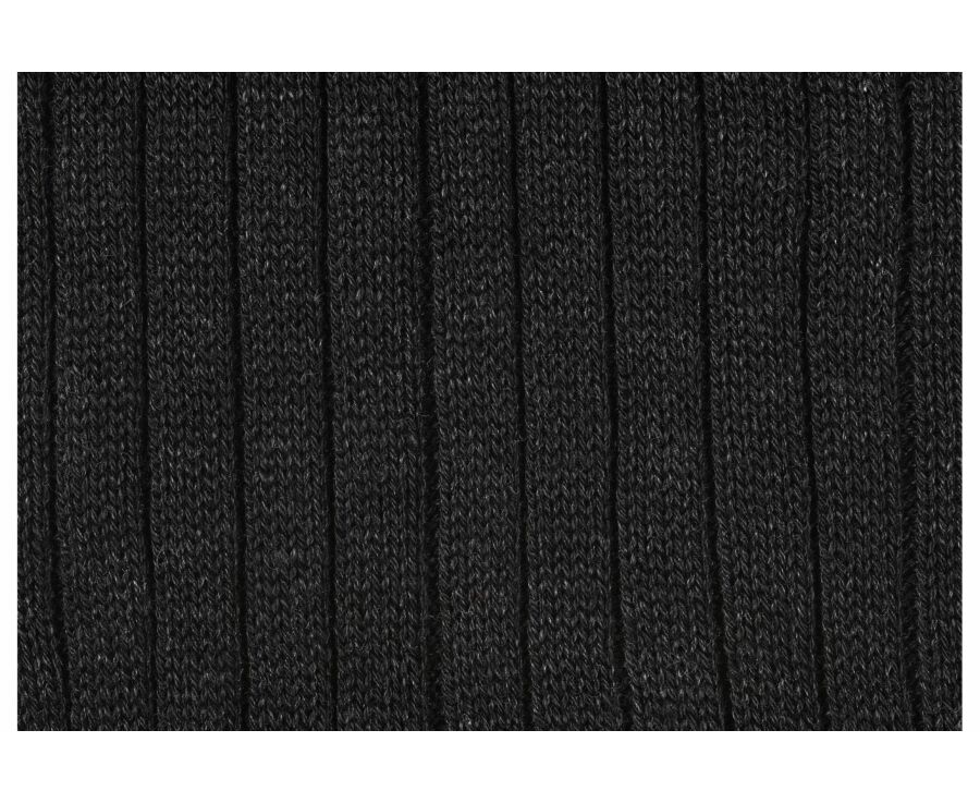 Chaussettes ville homme fil d’Écosse Gris Anthracite Chiné
