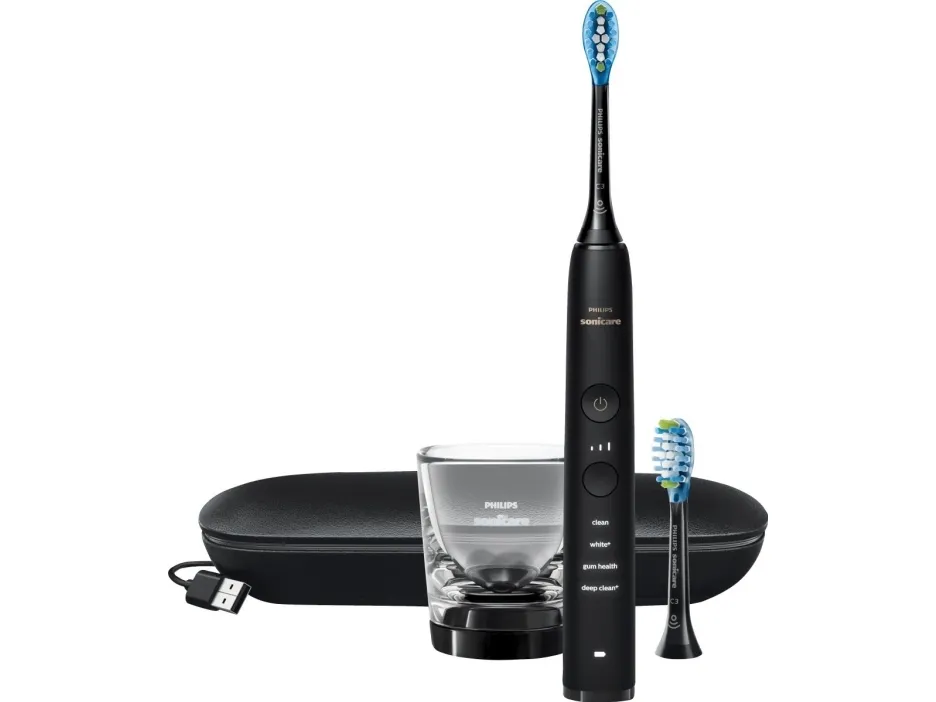 Philips Sonicare DiamondClean 9000 HX9913 - Tandbørste - trådløs - sort