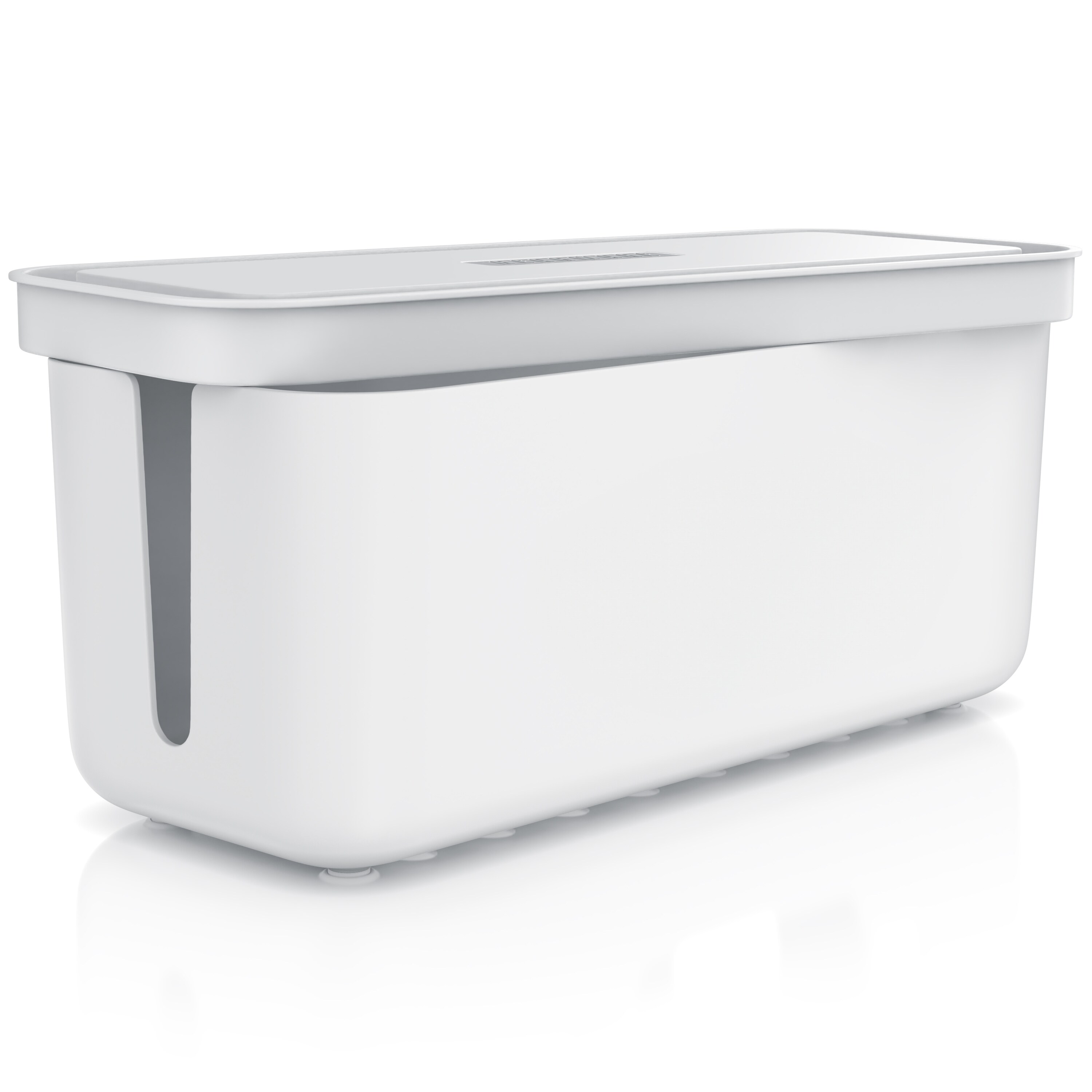 BEARWARE Kabelbox mit Gummifüßen Kabelmanagement / Kabelordner / Ladebox