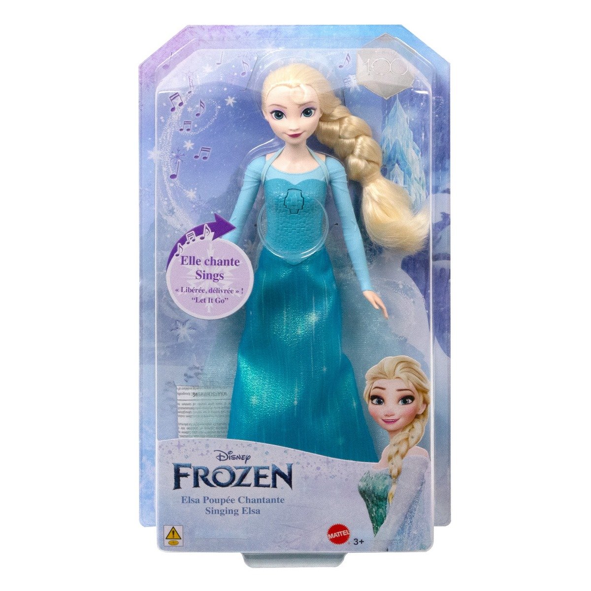 La Reine des Neiges - Poupée Elsa chantante "Libérée, délivrée"