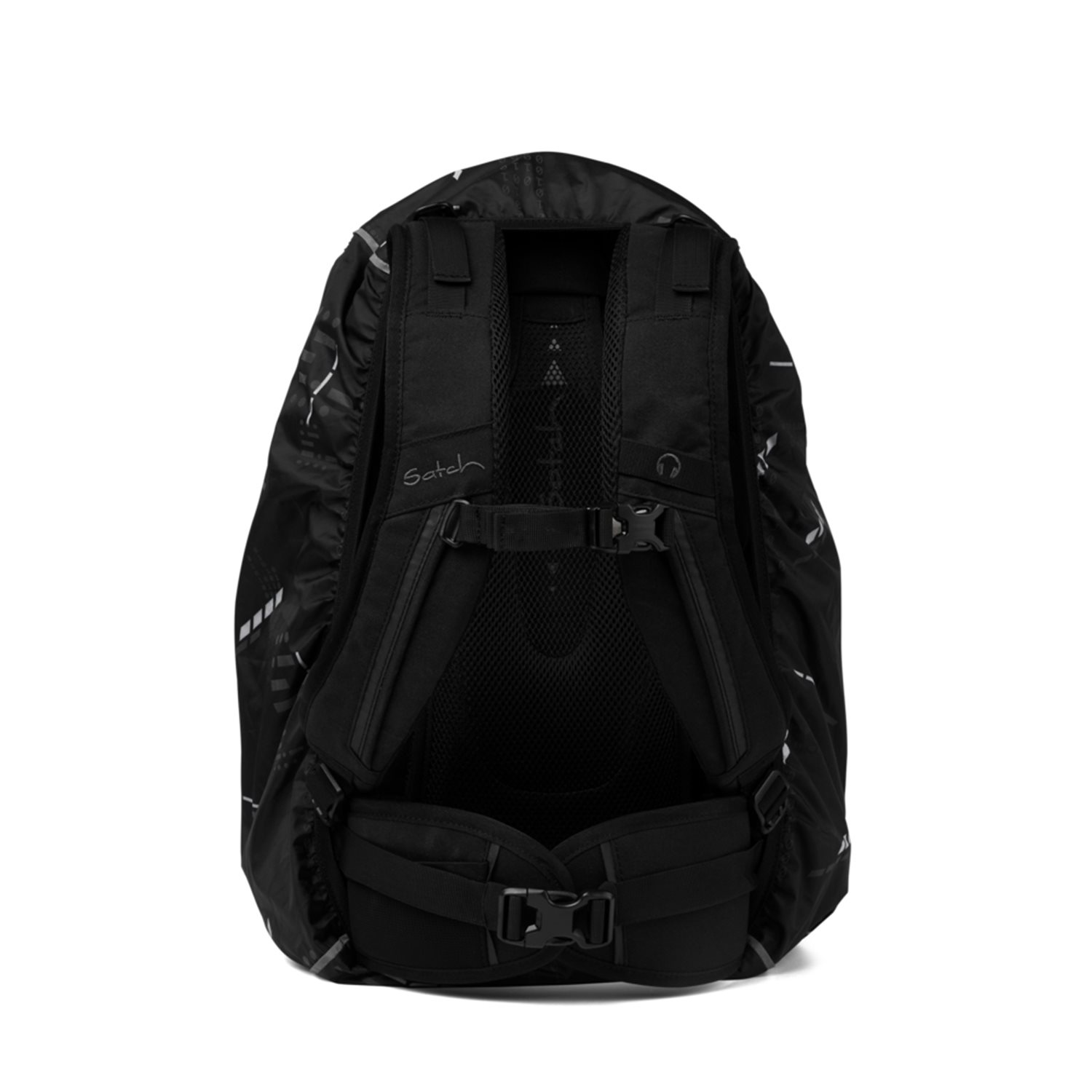 Satch Accessoires Regenhoes black reflective