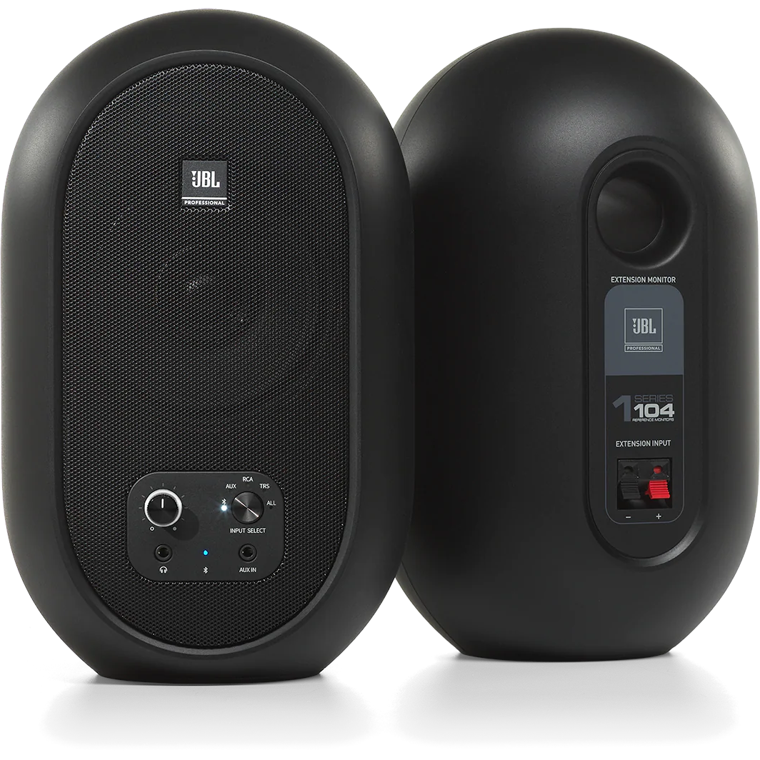 JBL 104-BT Black studio monitor set