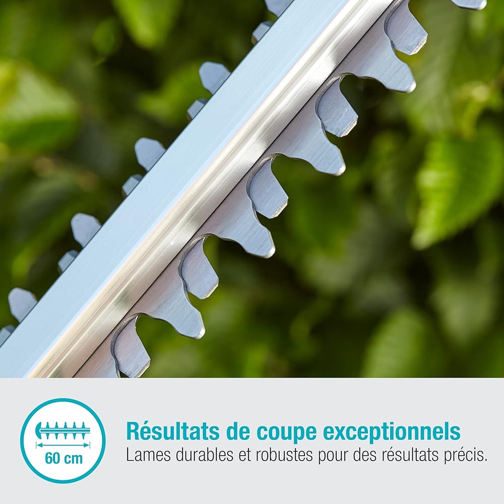 Set taille-haies sans fil ComfortCut 60 18 V P4A Gardena, i : taille-haies ac poignée ergon.; butée d’arrêt, faible poids pr meilleure manipulation, ac batterie 18 V P4A (14731-20) : Jardin